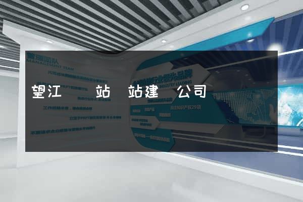 望江縣網站網站建設公司