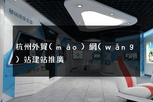 杭州外貿(mào)網(wǎng)站建站推廣