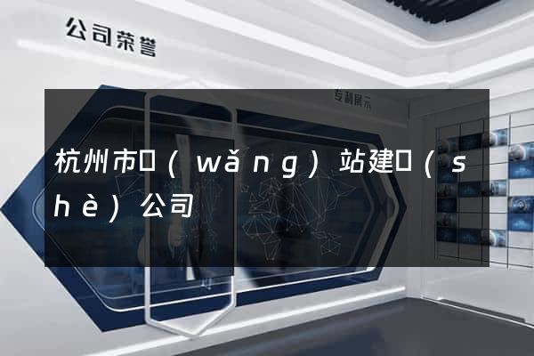杭州市網(wǎng)站建設(shè)公司