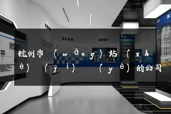 杭州市網(wǎng)站設(shè)計(jì)專業(yè)的公司