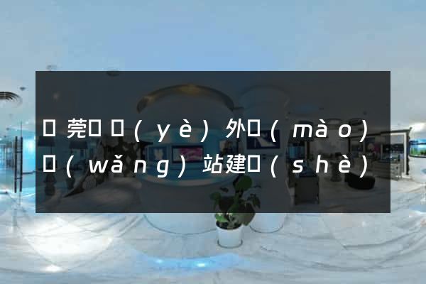 東莞專業(yè)外貿(mào)網(wǎng)站建設(shè)