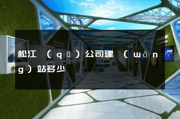 松江區(qū)公司建網(wǎng)站多少錢
