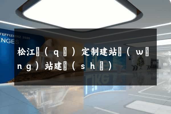 松江區(qū)定制建站網(wǎng)站建設(shè)