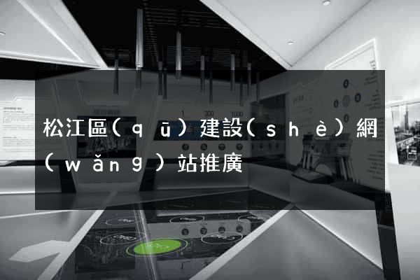 松江區(qū)建設(shè)網(wǎng)站推廣
