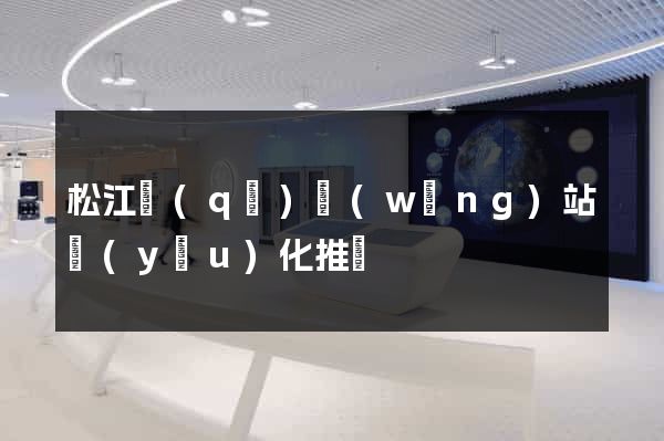 松江區(qū)網(wǎng)站優(yōu)化推廣
