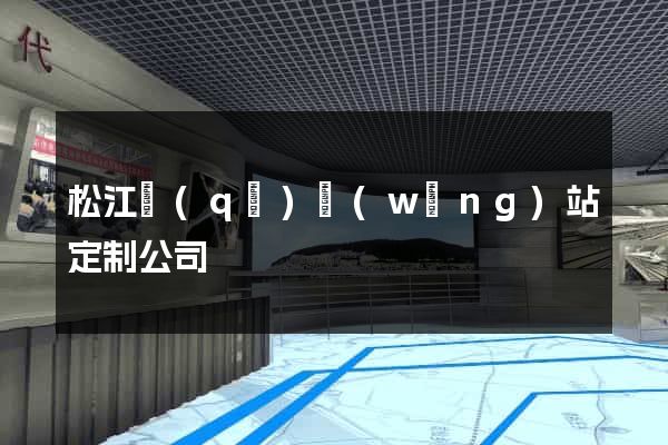 松江區(qū)網(wǎng)站定制公司