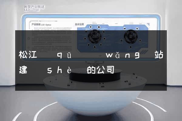 松江區(qū)網(wǎng)站建設(shè)的公司