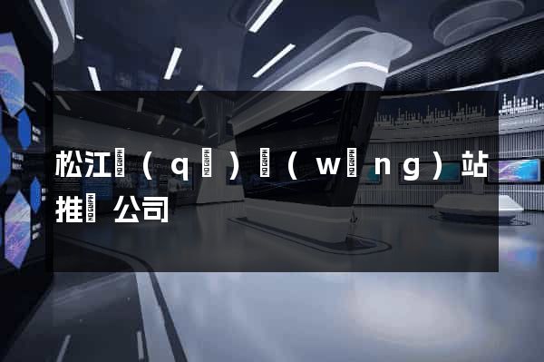 松江區(qū)網(wǎng)站推廣公司