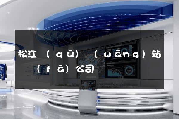 松江區(qū)網(wǎng)站開發(fā)公司