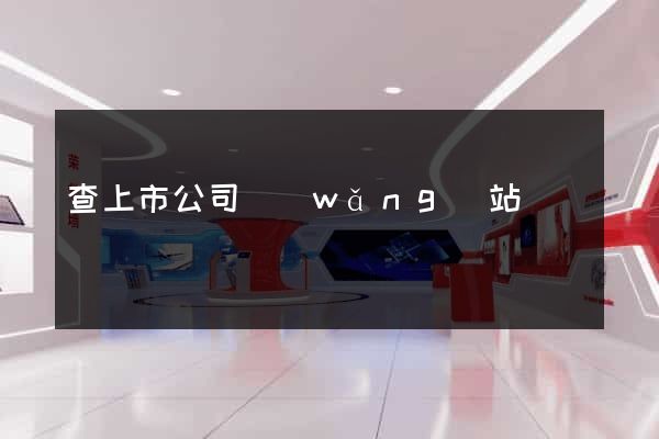 查上市公司網(wǎng)站