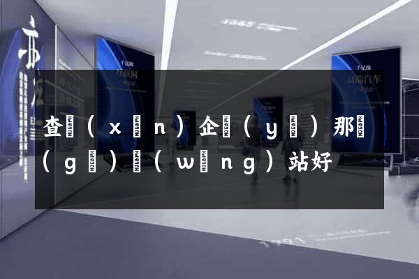查詢(xún)企業(yè)那個(gè)網(wǎng)站好
