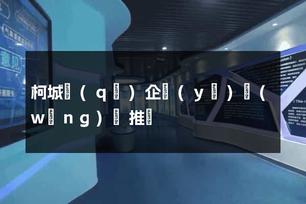 柯城區(qū)企業(yè)網(wǎng)絡推廣