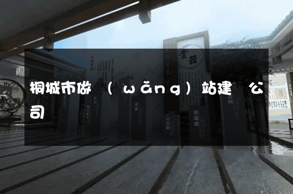 桐城市做網(wǎng)站建設公司