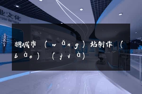 桐城市網(wǎng)站制作報(bào)價(jià)