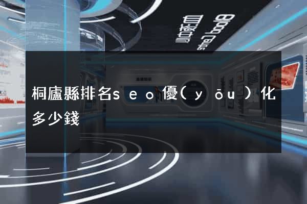 桐廬縣排名seo優(yōu)化多少錢