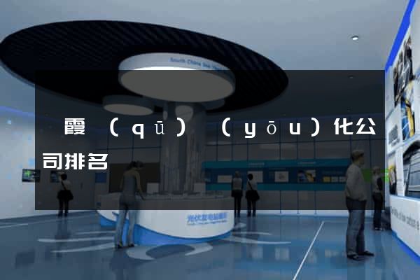 棲霞區(qū)優(yōu)化公司排名