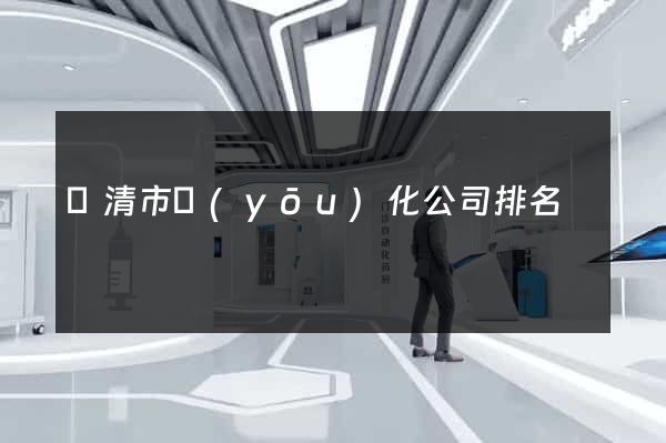 樂清市優(yōu)化公司排名