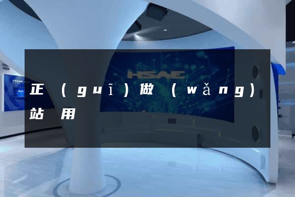 正規(guī)做網(wǎng)站費用