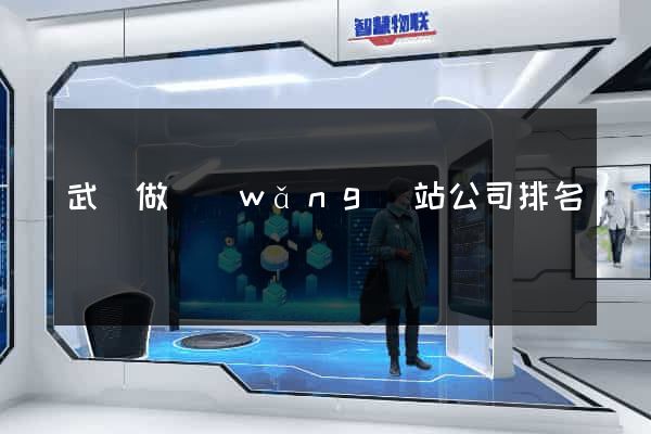 武漢做網(wǎng)站公司排名