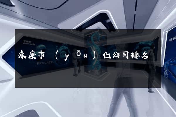 永康市優(yōu)化公司排名