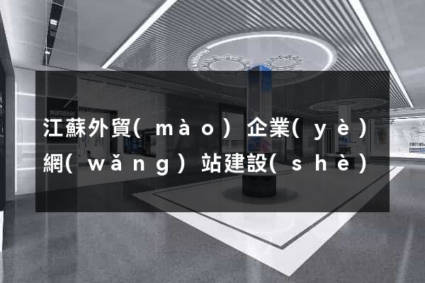 江蘇外貿(mào)企業(yè)網(wǎng)站建設(shè)