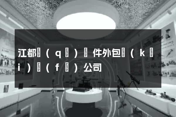 江都區(qū)軟件外包開(kāi)發(fā)公司