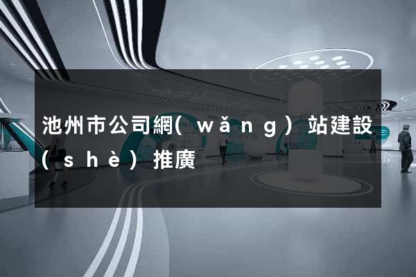 池州市公司網(wǎng)站建設(shè)推廣