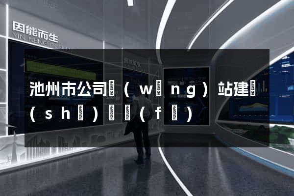 池州市公司網(wǎng)站建設(shè)開發(fā)