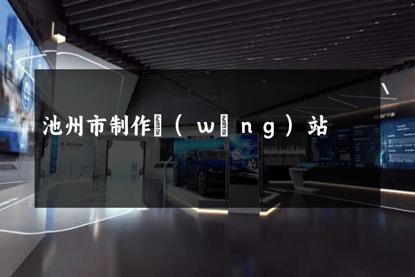 池州市制作網(wǎng)站