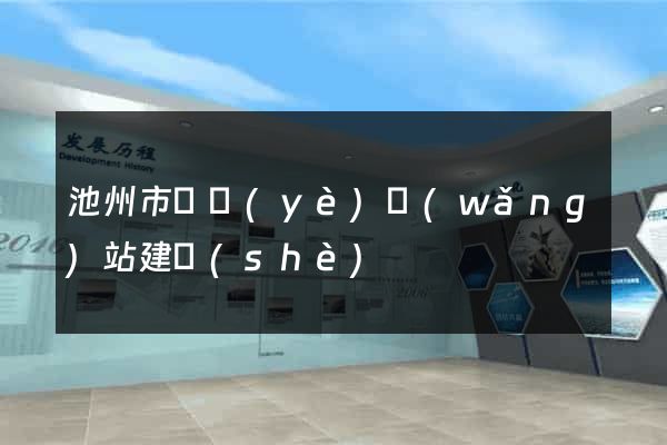 池州市專業(yè)網(wǎng)站建設(shè)