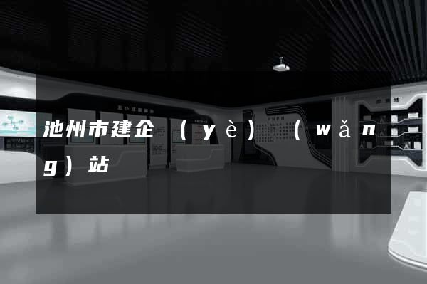 池州市建企業(yè)網(wǎng)站