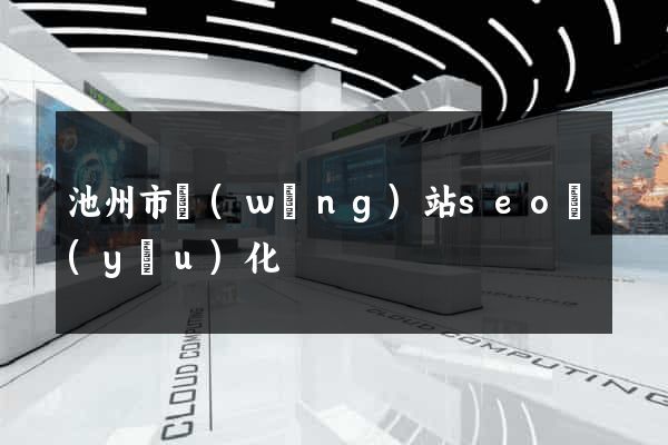 池州市網(wǎng)站seo優(yōu)化