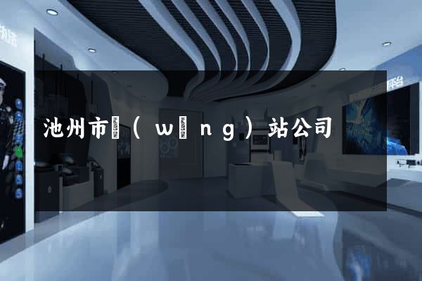 池州市網(wǎng)站公司