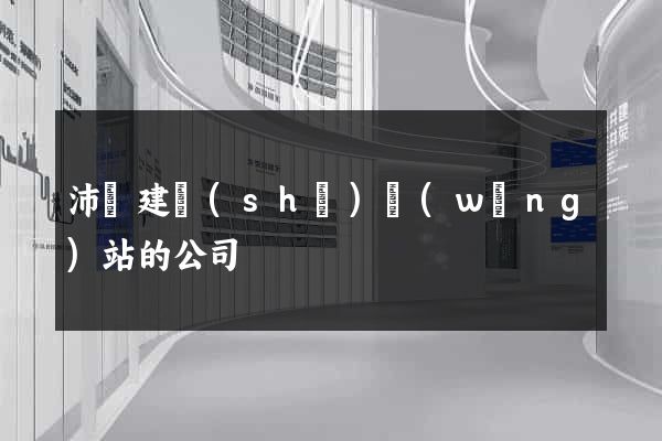 沛縣建設(shè)網(wǎng)站的公司