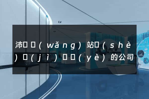 沛縣網(wǎng)站設(shè)計(jì)專業(yè)的公司