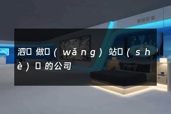 泗縣做網(wǎng)站設(shè)計的公司