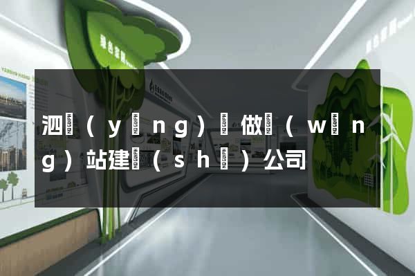 泗陽(yáng)縣做網(wǎng)站建設(shè)公司