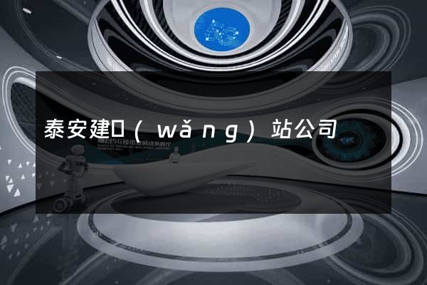 泰安建網(wǎng)站公司