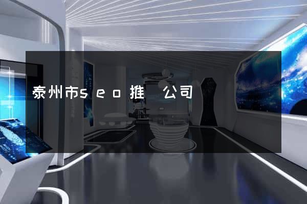 泰州市seo推廣公司