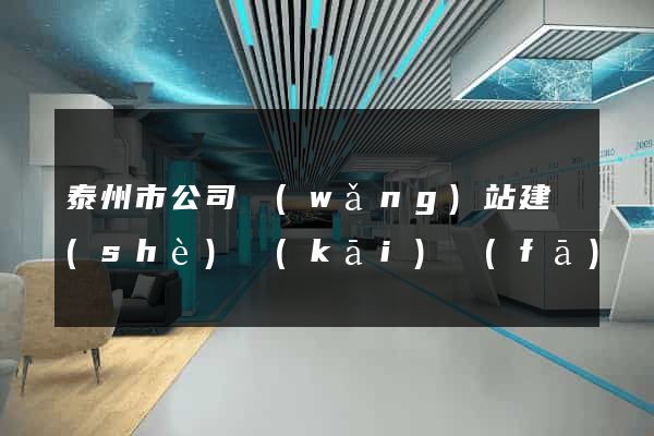 泰州市公司網(wǎng)站建設(shè)開(kāi)發(fā)
