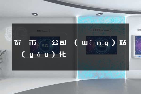 泰興市設計公司網(wǎng)站優(yōu)化
