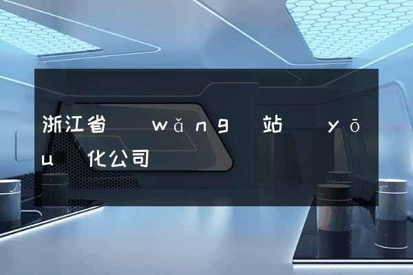 浙江省網(wǎng)站優(yōu)化公司