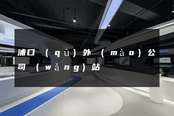 浦口區(qū)外貿(mào)公司網(wǎng)站