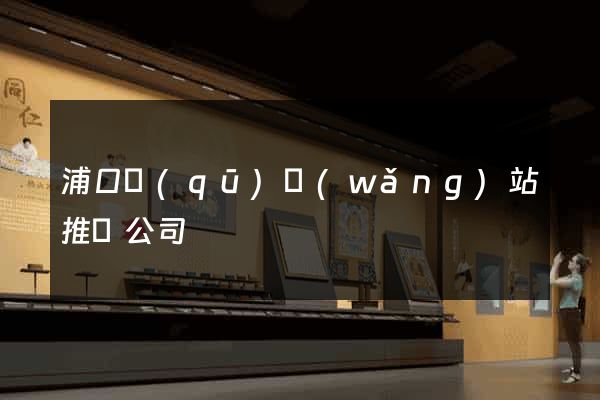 浦口區(qū)網(wǎng)站推廣公司
