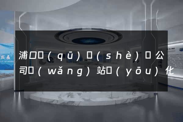 浦口區(qū)設(shè)計公司網(wǎng)站優(yōu)化
