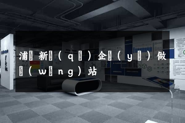 浦東新區(qū)企業(yè)做網(wǎng)站