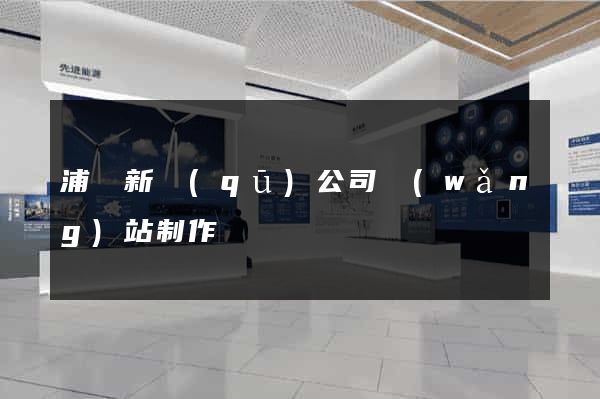 浦東新區(qū)公司網(wǎng)站制作