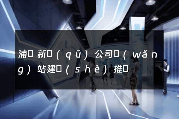 浦東新區(qū)公司網(wǎng)站建設(shè)推廣