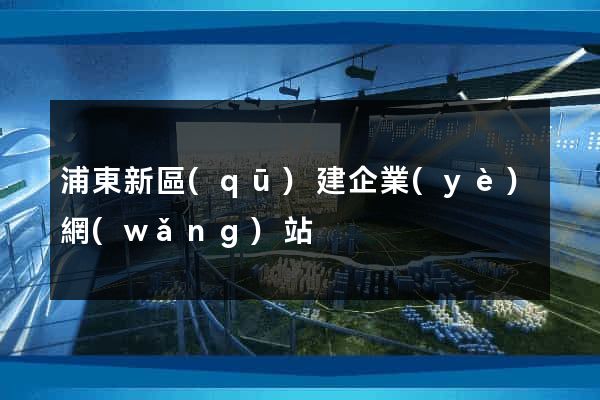 浦東新區(qū)建企業(yè)網(wǎng)站