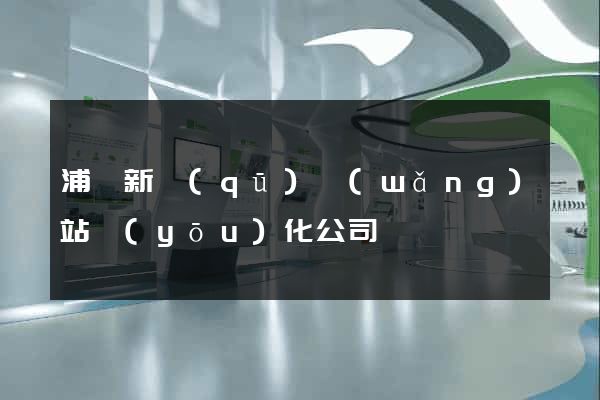 浦東新區(qū)網(wǎng)站優(yōu)化公司